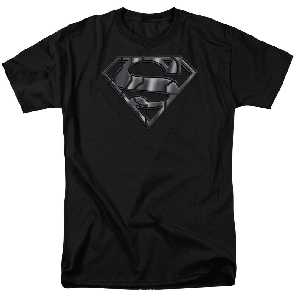 26 Mech Superman Logo T Shirt Licensed Comic Book Movie Tee Black Unisex T-Shirt M