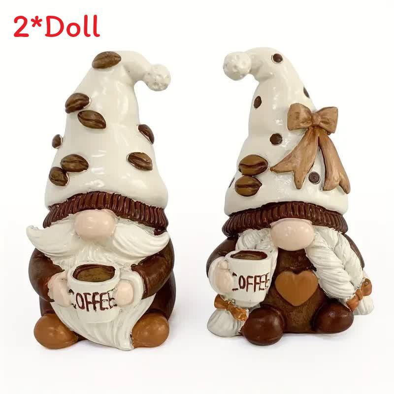 Christmas Couples Gnome Resin Figurine Set Home Decor Gift For Holiday Celebrations