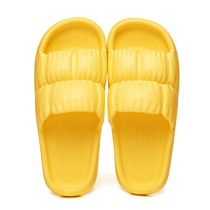 Stepping on shit slippers men's summer soft bottom comfortable home silent bathroom non-slip couple cool slippers women's summer wear