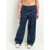 Foreign Trade Original Order EMP * YRE Loiter High Waist Dark Blue Denim Loose Straight Jeans Denim Trousers