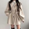 Little Woolen Coat Women's New Korean Version of Loose Long Woolen Coat In Autumn and Winter