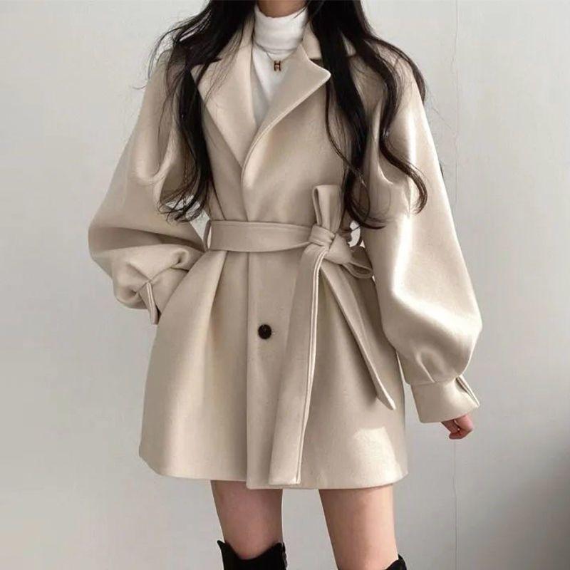 Little Woolen Coat Women s New Korean Version of Loose Long Woolen Coat In Autumn and Winter S