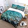 "Ocean-Themed Decorative Set Stones" Multiple Sizes Kid's and Adults' Bedroom Exquisite 3PC Bedding Set Gift