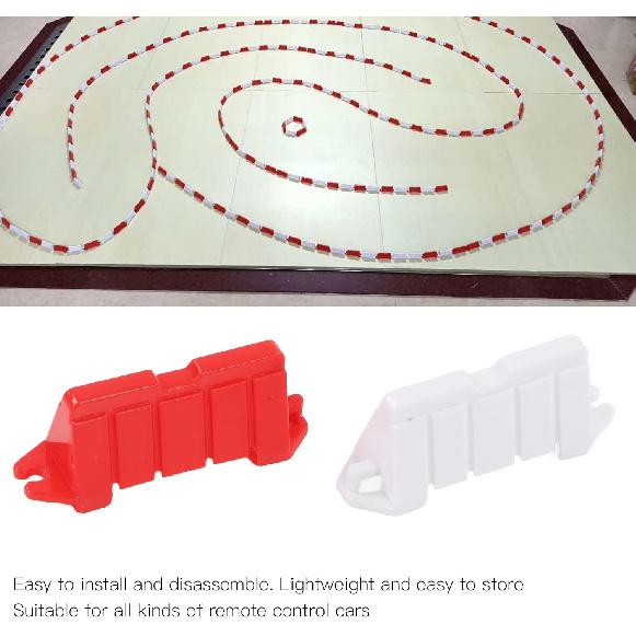 120Pcs RC Car Racing Track Drift Runway, Drift Cars RC Barrier, RC Drifting Race Track Barrier, Drift Field Fence for Remote Control Cars Drifting