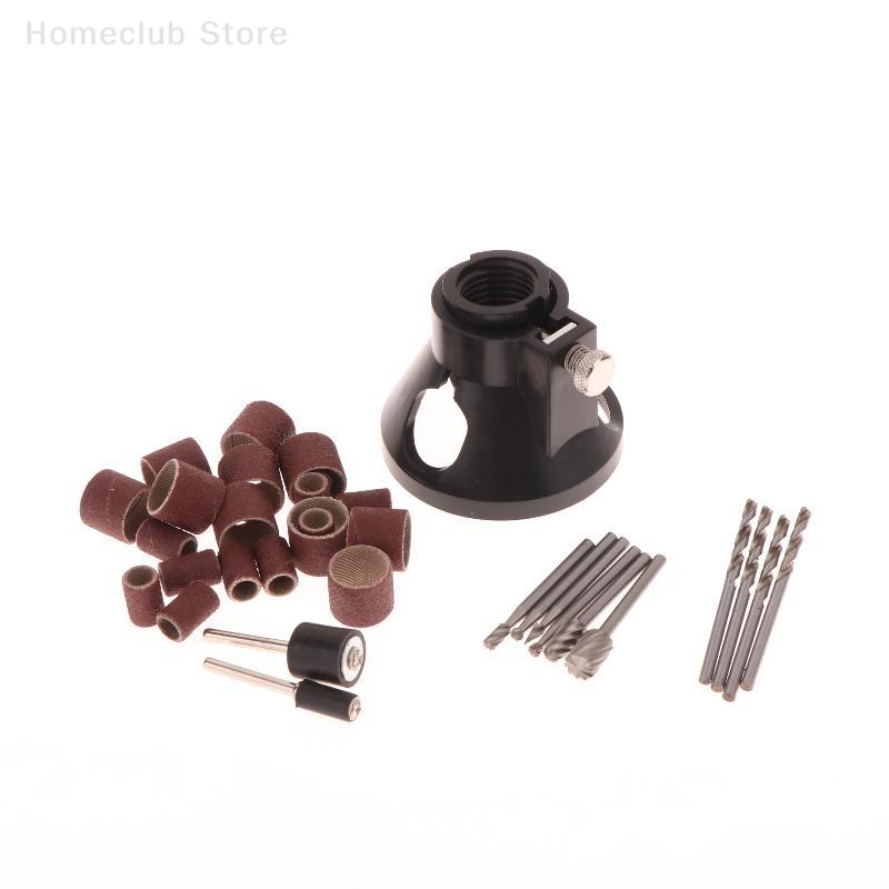 1Set Guide Attachment Twist Drill Bit Rotary Router Milling Cutter Wood Carving Tool Kit Dedicated Locator Woodwork Tool
