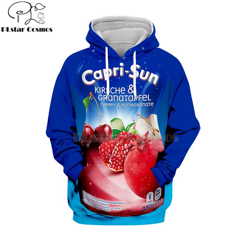 Newest Candy Snack Bag Chocolate Sauce 3D Hoodies Food Harajuku Men Women Long Sleeve PulloVer Hooded Sweatshirt Casual Brand