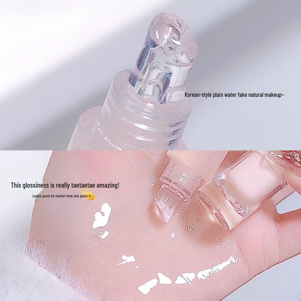 Sweet Mint Lip Gloss: Hydrating, Plumping, Moisturizing Lip Oil & Primer for Smooth, Crack-Free Lips. Colorless Finish.