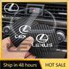 2026 Autocollants Intérieurs Chauds 2 Pièces Porte-gobelets de Voiture Tapis de Porte-gobelet en Fibre de Carbone Pour RX330 IS250 Ct200h ES300h Accessoire d'Intérieur de Voiture