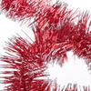 Christmas tree chain red and silver decoration Christmas garland