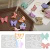 Flexible Pendant Mold Silicone Crafts Molds Butterfly Shaped Keychain Moulds Silicone Texture Gift for Hand Making Lover