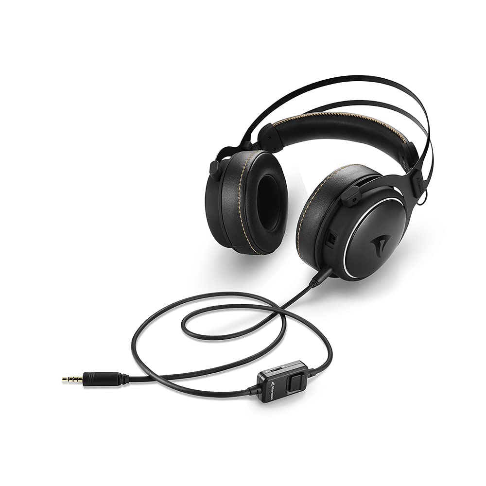 Sharkoon SKILLER SGH50 Gaming Headset with 50mm Driver Stereo Compatible with Series Official Japanese Distributor Hi-Res Audio, Unit, 3.5mm Jack,