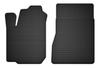Front Rubber Car Mats, Universal For: Toyota Avensis III T27 Station Wagon, Sedan, Liftback (2009-2013)