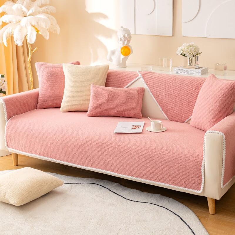 Winter Sofa Cushion Plush Thickened Warm Fabric Sofa Cushion Non-Slip Sofa Cushion