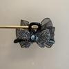 AB Double-Sided Bow Mesh Claw Clip Shark Hairpin for Women