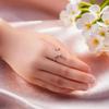 S Silver Cute Cat Rings for Women Sticky Cat with Long Tail Adjustable Ring Elegant Simple Handmade Animals Jewelry