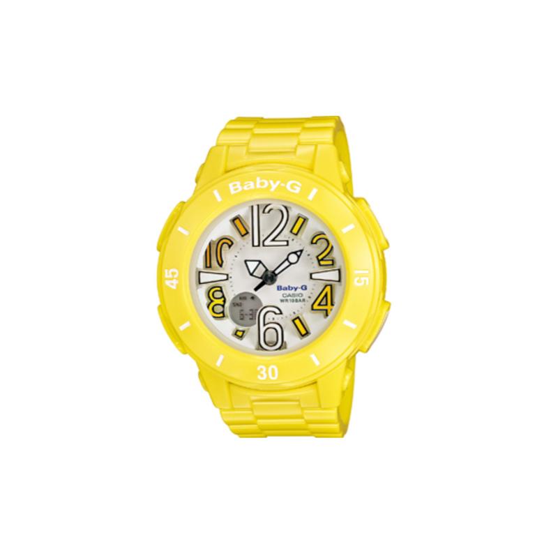 

Casio CASIOBABY-G series theme series 3D three-dimensional dial bright yellow waterproof and shockproof neon lighting sports and leisure BGA-170-9B