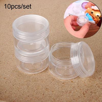 Empty Pot Transparent Plastic Bottles Sample Canisters Cosmetic Jar Makeup Container Storage Boxes