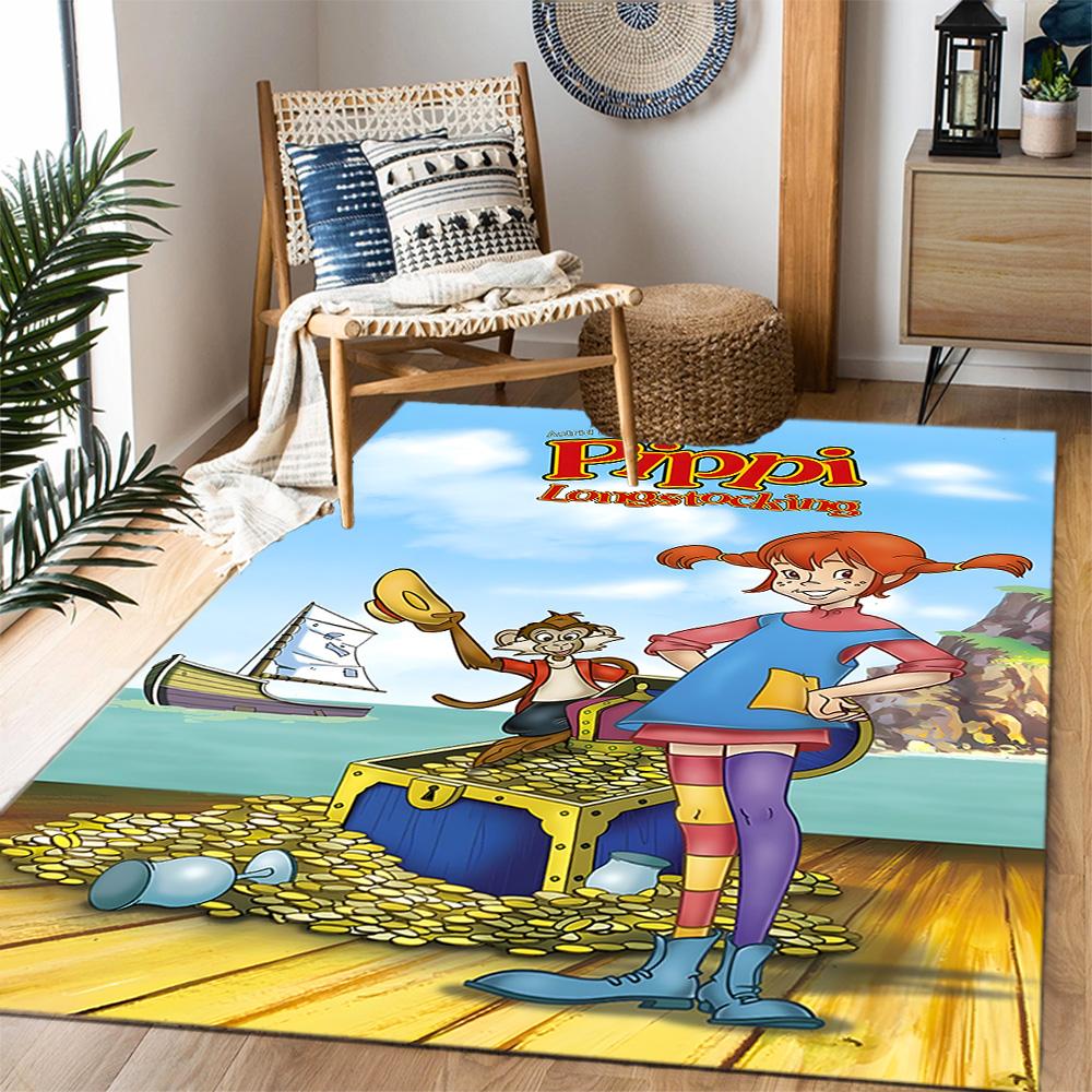 La Casa di Pippi. Tappeti Antiscivolo Tematici - Arredamento per la Casa in Poliestere, Adatti per Camere da Letto, Soggiorni, Ingressi, Studi e Decorazioni