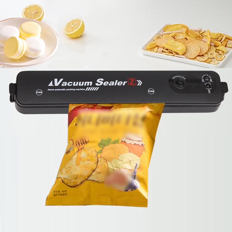 1pc Home Kitchen Vacuum Sealer with 10 Vacuum Bags,220V EU Voltage,Food Automatic Vacuum Sealing Machine Small Plastic Sealer
