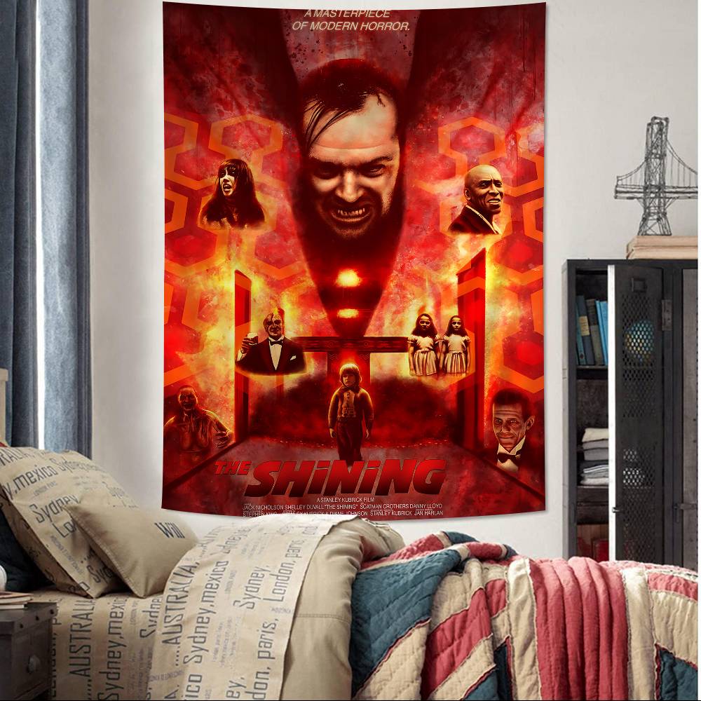 

Movie The SShining Cartoon Tapestry For Living Room Home Dorm Decor INS Home Decor 74x94cm(29x37in)