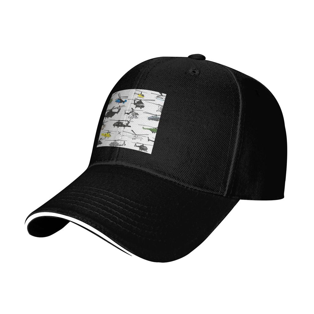 Multiple Helicopters Cap Fashion Baseball Caps Adjustable Hat Hip Hop Summer Unisex Baseball Hats Customizable Polychromatic
