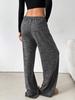 2026 Women's Casual Striped Cotton Pants with Elastic Waist and Drawstring