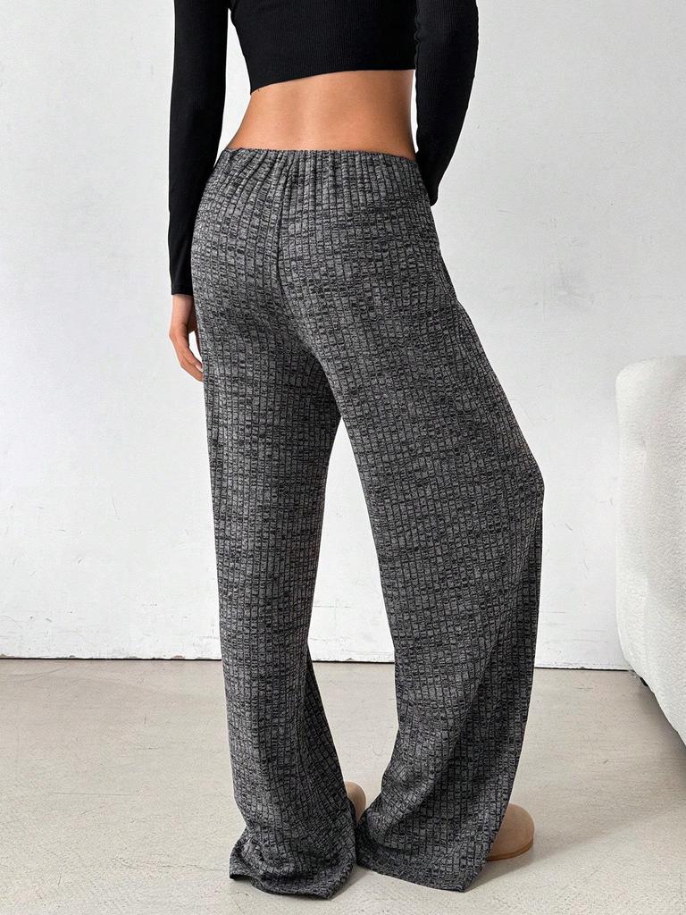 2026 Women's Casual Striped Cotton Pants with Elastic Waist and Drawstring