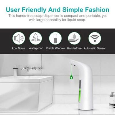 400ml Automatic Soap Sanitiser Dispenser Handsfree Infrared Sensor Contactless Sanitiser Dispenser For Home Kitchen Bathroom