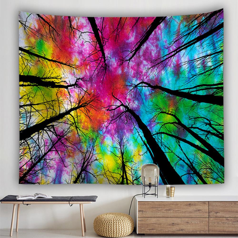 Tapet de fundal pentru dormitor din pânză agățată boemă Tapiserie personalizată Pictură pentru decorarea camerei de zi