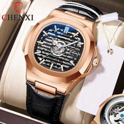 Neue TOP Marke Luxus herren Uhr Mit Box Klassische Uhr männer Automatische Hohl Business Uhr männer Mechanische uhren