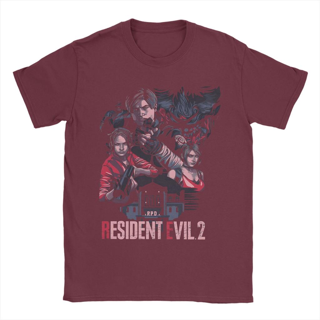 Men T-Shirt Resident Evils  Funny Cotton Tee Shirt Short Sleeve  T Shirt Crewneck Clothing Plus Size
