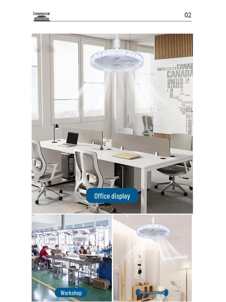 E27 Schraubkristall LED Deckenventilatorleuchte mit Fernbedienung für Schlafzimmer & Küche