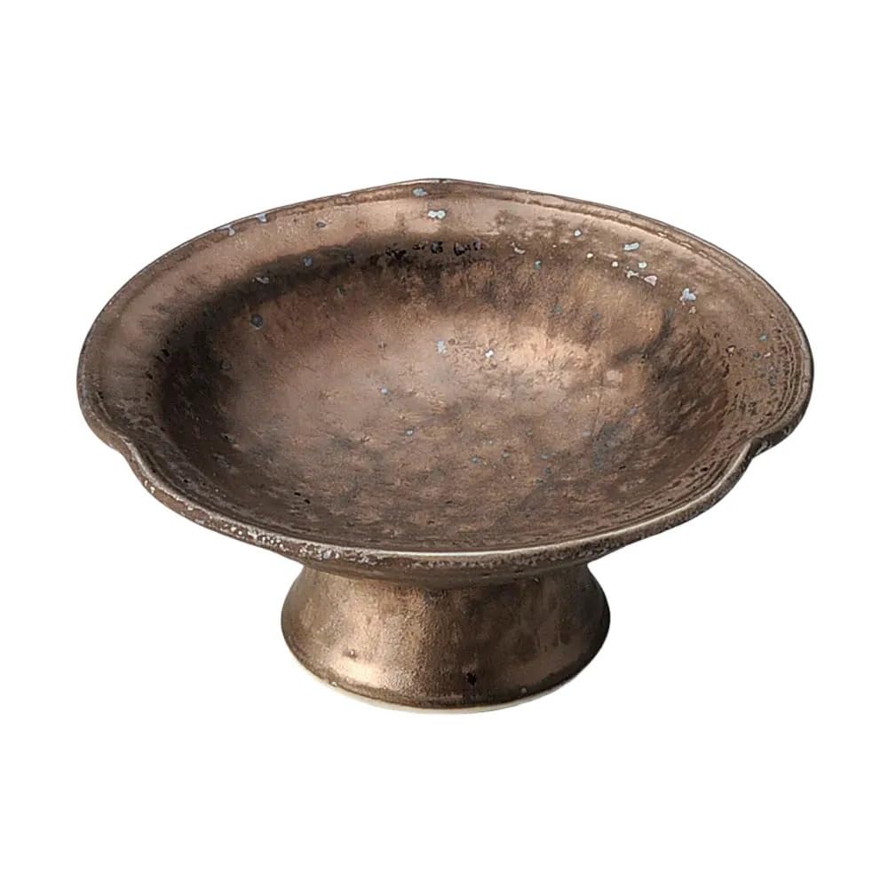 

Gold Crystal Three-Push High-Footed Small Bowl | High-Footed Small Bowl [12.5 x 5.5 cm]