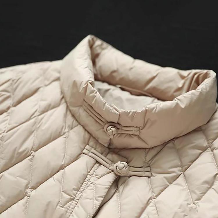 Women Light Weight Thermal Loose Seamlessly Sleeveless Stand Collar White Duck Down Jacket Vest Pocket All Match Chic Waistcoat