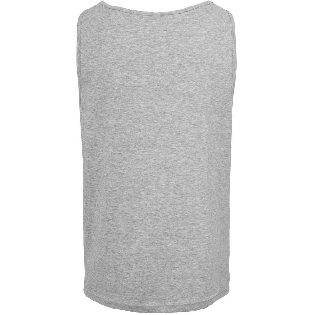 Build Your Brand Mens Plain Jersey Oversized Tank Top