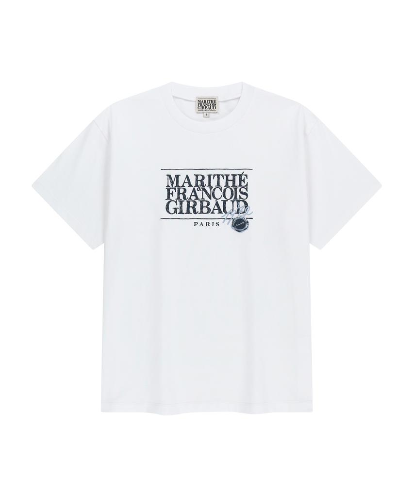 Malittepeulangsowajeobeo Stamp Classic Logo Tee White