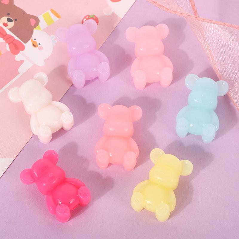 Acrylic Macaron Bow Bead String for DIY Bracelets and Hair Ties