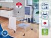 Leifheit Classic 250 Flex Clothes Airer 81409, Clothes Dryer with 25m of Drying Space and Height-adjustable Wings, White