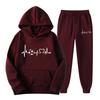 New European and American Spring and Autumn Women's Sports Sweater Set Fashion Casual Sweater Sweatpants Set Hoodie Women
