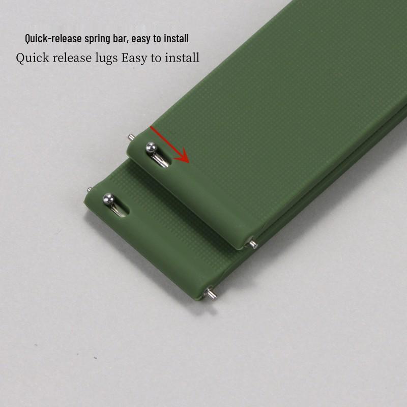 Snabbkopplingsbart Silikonarmband för Samsung & Huawei GT Smartklockor (16-24 mm) Tillgänglig nu