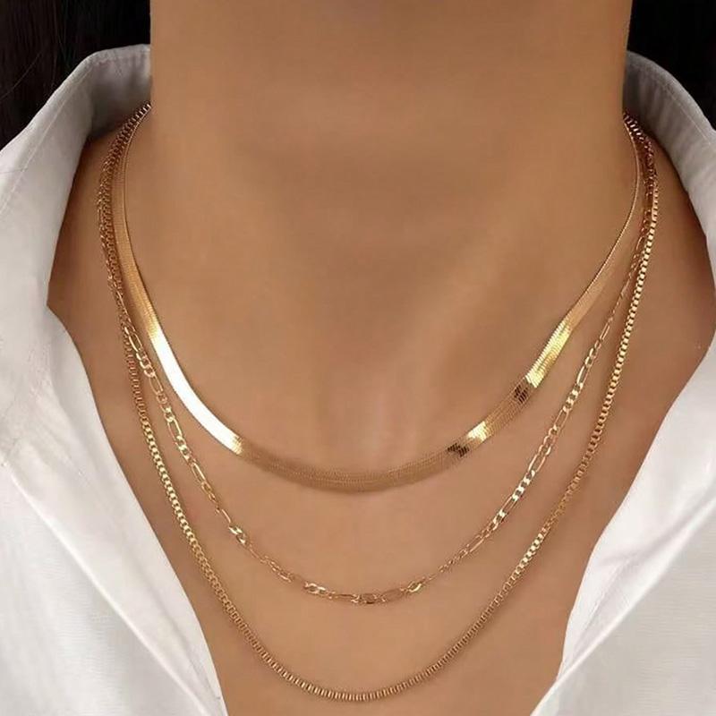 1set Simple Fashionable Women's Necklaces Elegant Party Banquet Ceremony Evening Dress Accessories Trendy Girl Jewelry Necklaces