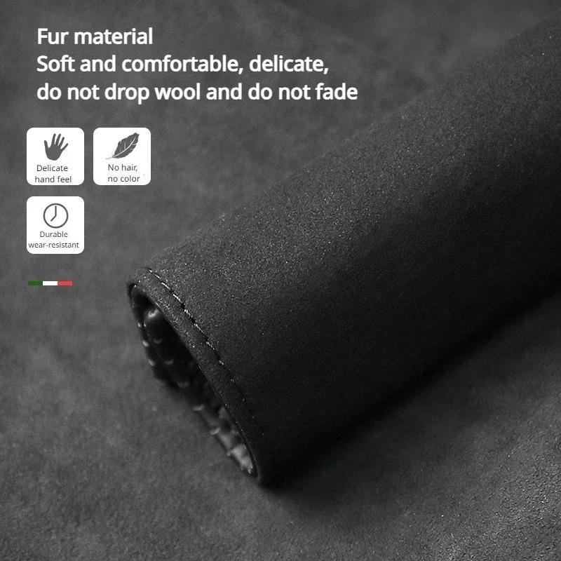 Door Handle Cover Suede Inner Roof Handle Protective Cover Universal Car Accessories Interior Modify for Tesla BMW Benz VW Jeep