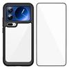 For Xiaomi 17 Pro Max Phone Case WANLONFENG XC Series TPU Acrylic Cover with Tempered Glass (Big Lens Hole)