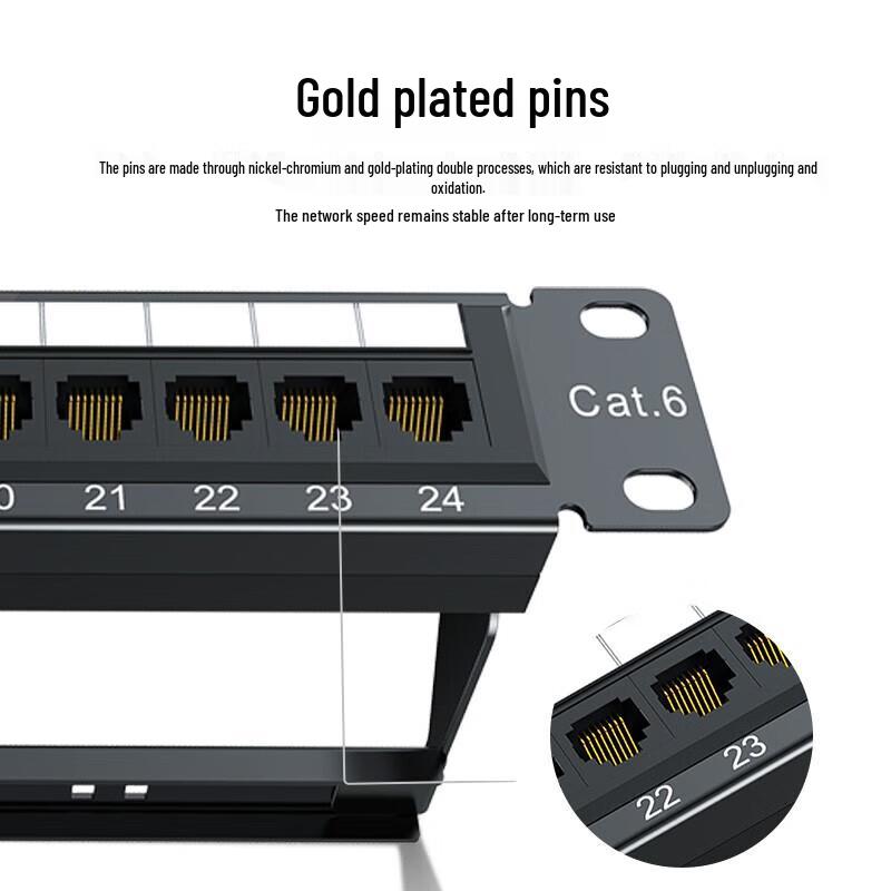 Ugreen Cat6 48-Port 1U Rackmount Patch Panel