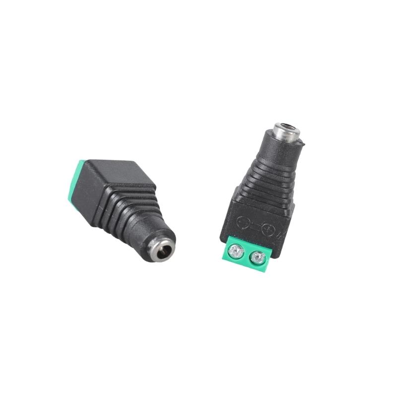 2Pieces 3.5mmx1.35mm Male Female Power Plug Connectors Adapter for Security Camera Installation
