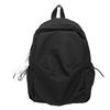 School bag versatile simple solid color college student school bag Korean version ins large capacity casual backpack light travel shoulder bag