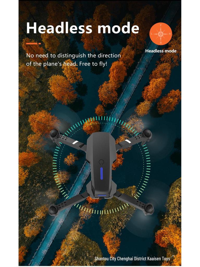 E88 Dual Camera Drone: Remote-Controlled Four-Axis Aerial Photography Toy Airplane