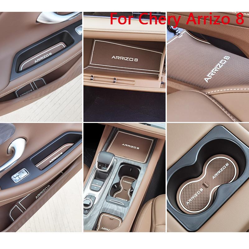 Türschlitz-Pad Wasseruntersetzer für Chery Arrizo 8 2022-2025 Anti-Rutsch Schutzpolster für Aufbewahrungsboxen Auto-Zubehör