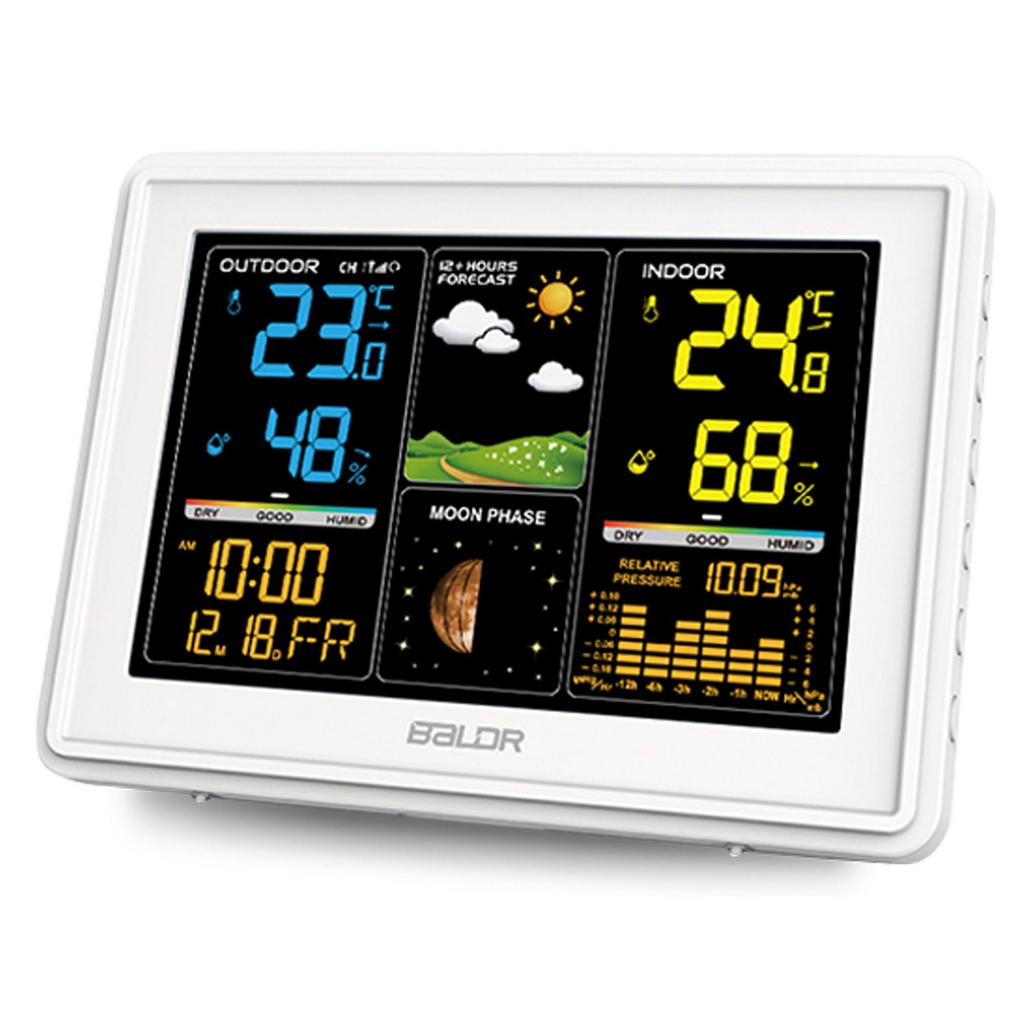 Weather Station With Display Bd-907 White