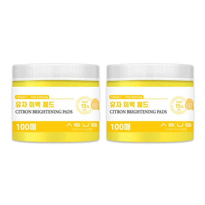 AS:US Toner Pad 100 Pads Cica Calming / Birch Cooling / Yuja Brightening (10 Options) - DAISO